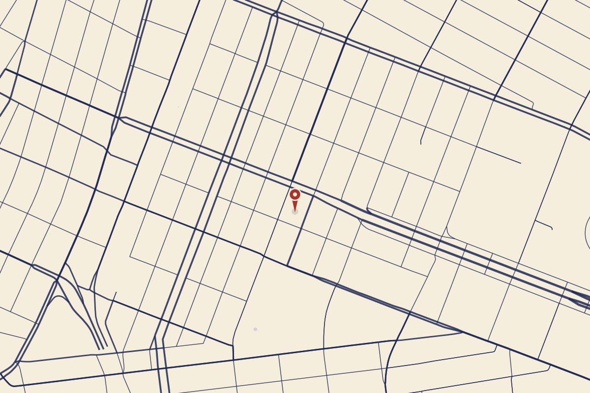 Map of the streets around Dhamaka, Downtown